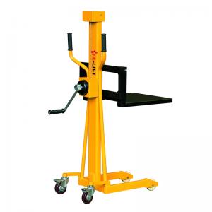 Mini Hand Winch Stacker Manual Winch Platform Lifter
