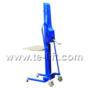 Mono Mast Manual Winch Work Positioners Winch Lifting Truck