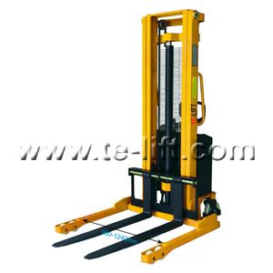 Semi-Electric Hydraulic Pallet Stackers with Straddle Legs