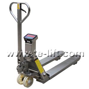Stainless Steel Manual Hydraulic Pallet Truck with Digital Scale