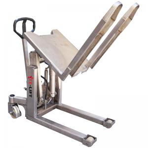 Stainless Steel Hydraulic Pallet Tilter Pallet Tilting Truck