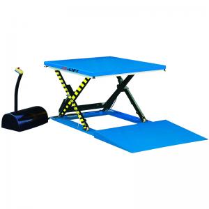 Low Profile Hydraulic Electric Stationary Scissor Lift Table Lifting Platform